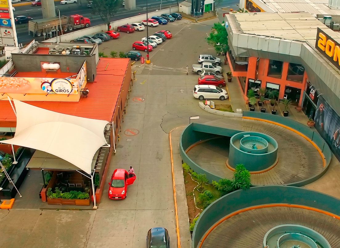 Vista aérea de Plaza Lomas Verdes
