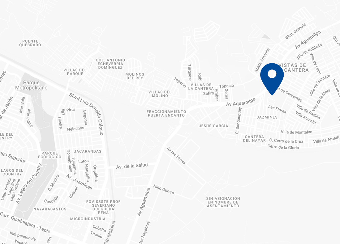 Mapa de ubicación de Plaza La Cantera en Tepic, Nayarit